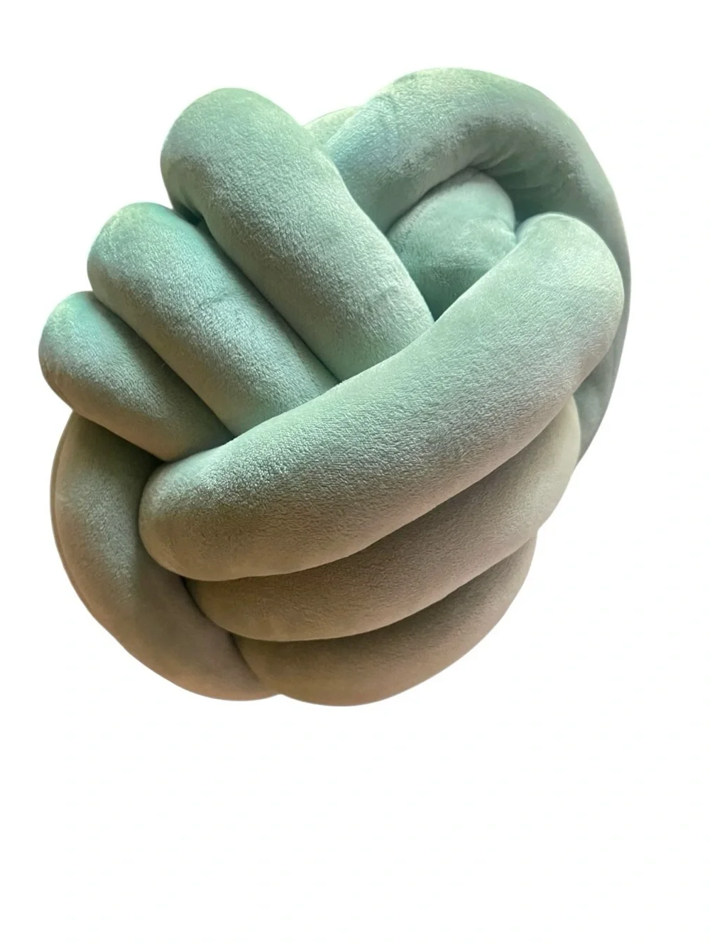 Nicole Miller Sage Green Knotted Accent Pillow